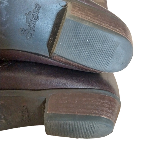 SANTANA BOOTS CANADA SOFT LEATHER FULL ZIP STRETCH CALFS SIZE 7.5 - Picture 8 of 9